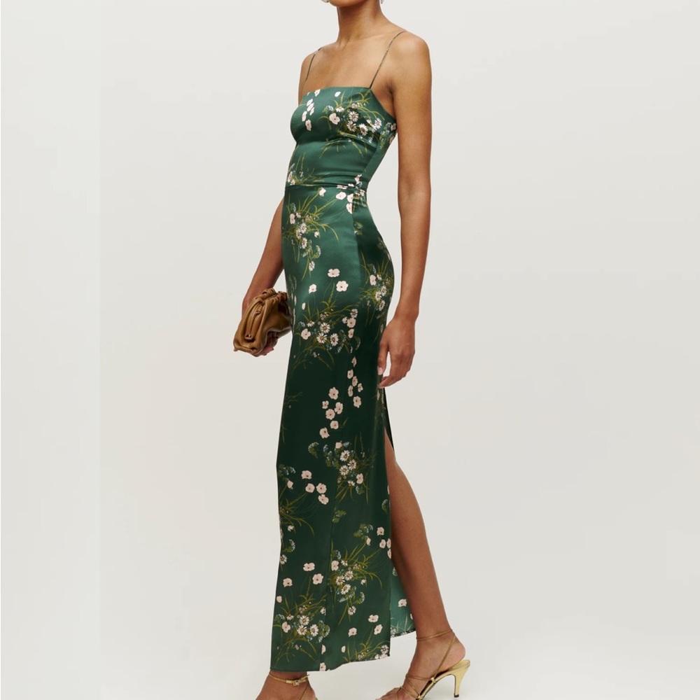 Reformation Frankie Silk Dress